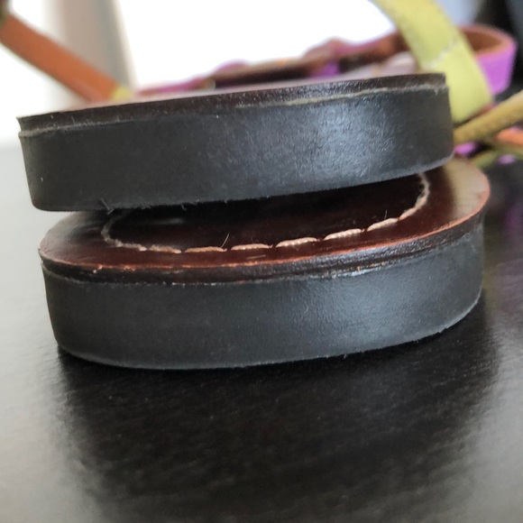 Steve Madden Color block T strap Sandal - Picture 5 of 7